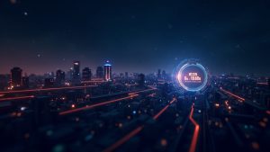 Futuristic cityscape with a glowing BNB Chain logo, a 0.65s timer, and circuit motifs representing BEP-590 and BEP-648.