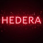 Center Hedera logo with cracked Supra oracle contract, red warning glow, and price tickers signaling a $9M DeFi loss