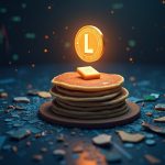 Glowing LULA token above a drained BSC PancakeSwap pool with a fractured shield and cascading code.