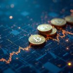Photorealistic montage of on-chain tokens overlaying treasuries and gold, connected by a digital ledger.