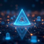 Photorealistic header: Avalanche logo above glowing payment networks linking banks, merchants, and real-world assets.