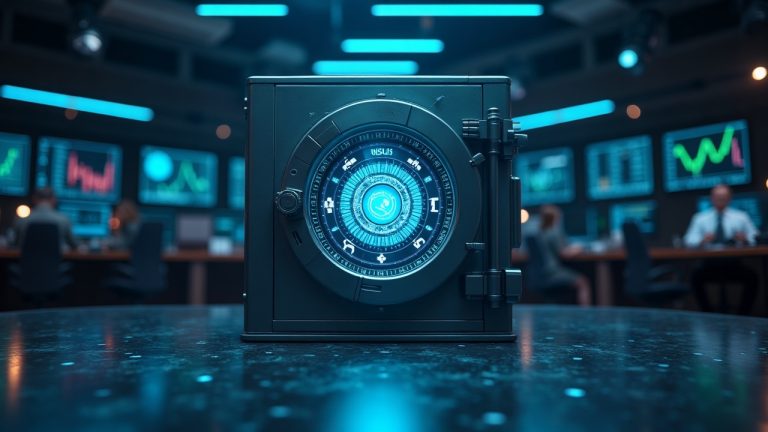 Photorealistic newsroom header showing onchain tokenization of AAA CLO assets with Centrifuge nodes.