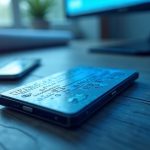 Photorealistic Coldcard MK3 hardware wallet on a desk with an entropy cloud above, against a soft blue newsroom gradient.