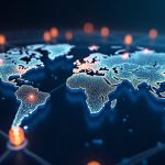 Photorealistic header showing a global network of glowing blockchain nodes across 30+ chains, with a central NEAR Intents emblem and a streamlined machine payments flow.