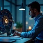 Photorealistic header: cracked DeFi vault door, glowing on-chain code, timelock icon, and an analyst reviewing charts.