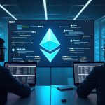 Photorealistic crypto newsroom: WEBCAT verification in a wallet UI, Ethereum logo, engineers in a secure data center.