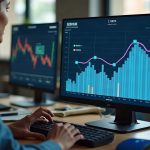 Brazilian desk scene with a screen showing tokenized fund shares on XRP Ledger and a separate CSD BR settlement ledger.
