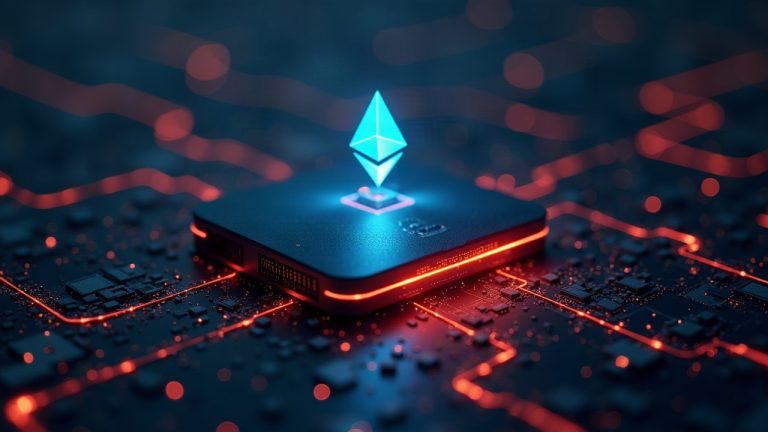 Photorealistic Ethereum router glitch; glowing ERC-20 approvals flow to attackers, illustrating DeFi permission abuse.