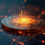 Glowing tokenized money market fund used as off-exchange collateral for trading on Bybit, with Franklin Templeton branding.