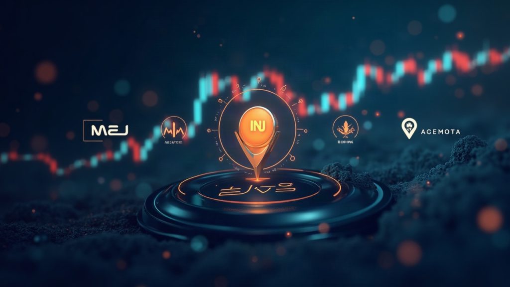 Futuristic Solana trading scene showing INJ emblem routing through Raydium, Orca and Meteora logos with MEV shield.