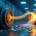 Photorealistic crypto newsroom header: vault drains DAI and USDC into an Ethereum tunnel toward a Tornado Cash-style mixer.