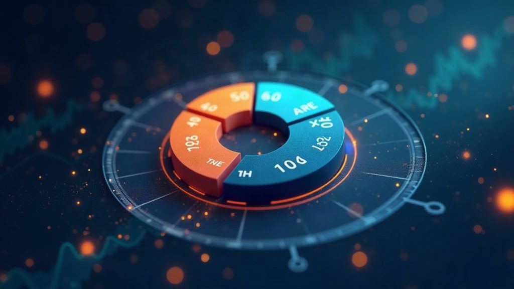 Photorealistic crypto newsroom header with 90/10 fee split over Infinity pool visuals and a Robinhood Chain emblem.