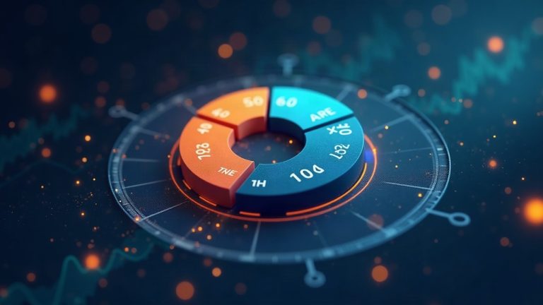 Photorealistic crypto newsroom header with 90/10 fee split over Infinity pool visuals and a Robinhood Chain emblem.