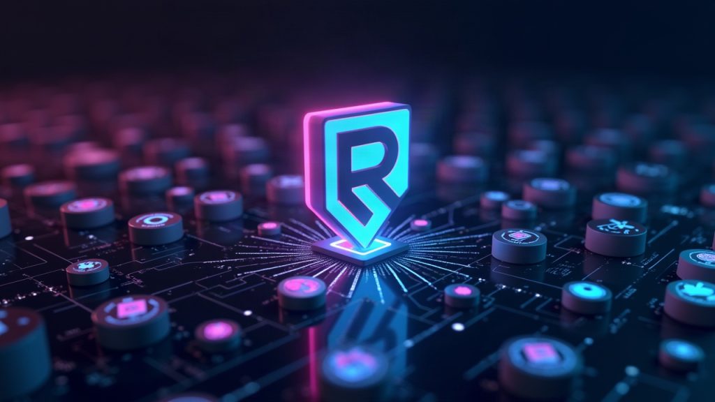 Photorealistic header: Robinhood Chain logo with NFT icons on a digital grid, signaling rising NFT activity.