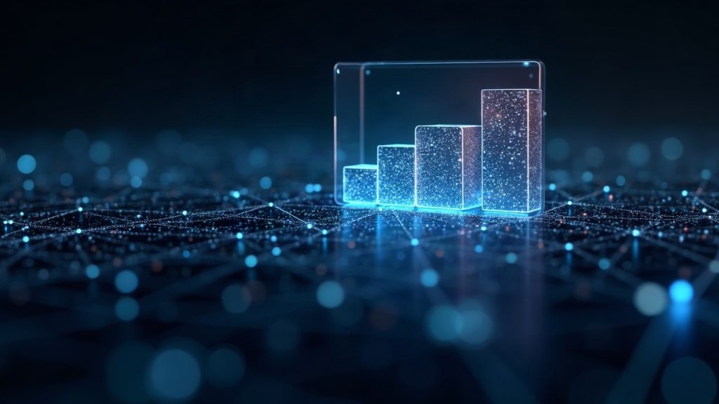 Photorealistic Solana network with a data envelope expanding from 1,232 to 4,096 bytes, symbolizing Transaction V1 upgrade.
