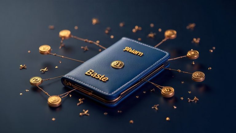 Photorealistic wallet with cross-chain lines from Solana to Base and BNB Chain, memecoin icons, and a $4M label.