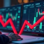 Photorealistic trading desk with BTC and ETH ETF outflow arrows, Oct 22, and fund-flow dashboard