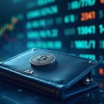 Photorealistic crypto exchange hub with a secure hardware wallet in focus and faded legacy addresses in the background.