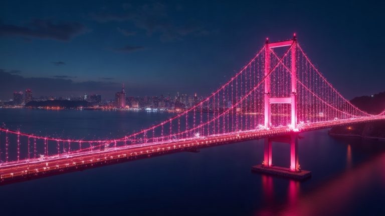 Photorealistic scene of NEAR Intents Omni cross-chain bridge glitch with a patch, neon networks glow, signaling recovery.