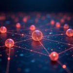 Photorealistic header with glowing Solana validator nodes forming a network beside a sleek dashboard.